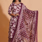 Majestic Maroon Floral suit set