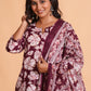 Majestic Maroon Floral suit set