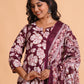 Majestic Maroon Floral suit set