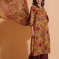Mustard Maroon Heritage Suit Set