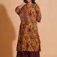 Mustard Maroon Heritage Suit Set