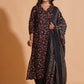 Enchanted Noir Floral Suit Set
