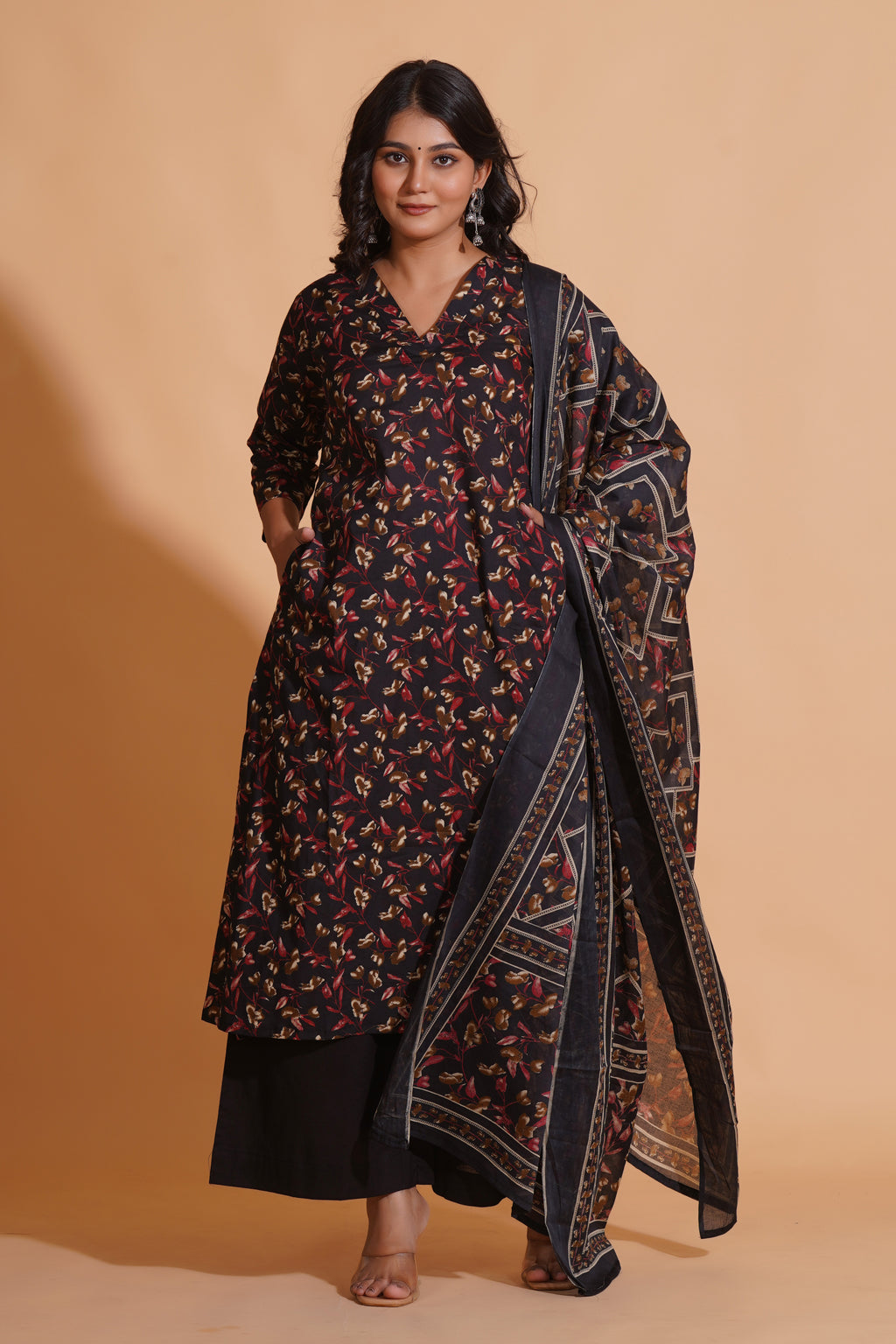 Enchanted Noir Floral Suit Set