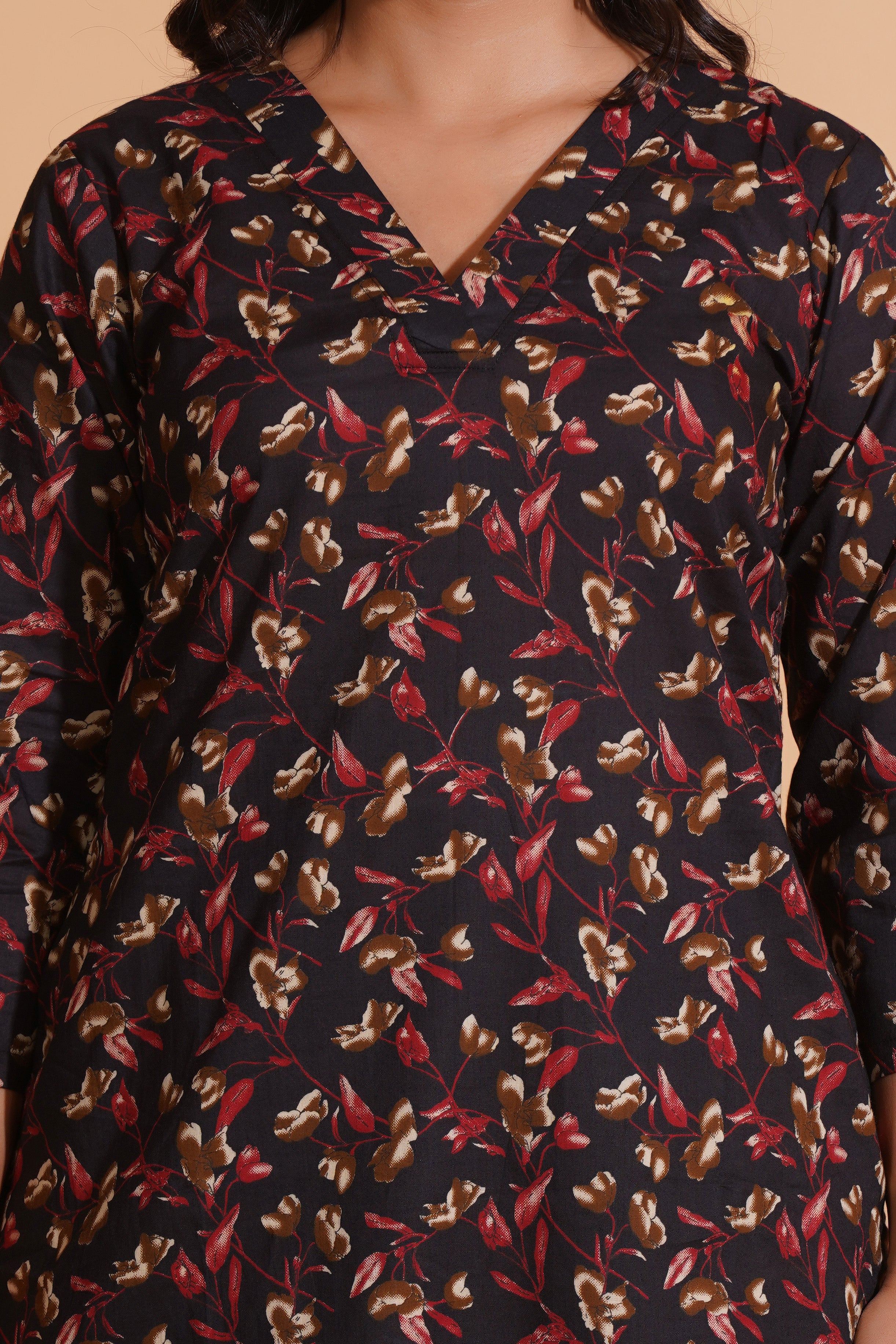 Enchanted Noir Floral Suit Set