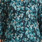 Teal Blossom Print Kurta Set