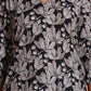 Monochrome Leaf Print Kurta Set