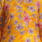 Vibrant Yellow Floral Cotton Kurta Set with Palazzo