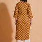 Golden Mustard Floral Kurta