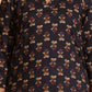 Black Elegance V-Neck Kurta