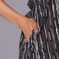 Charcoal Stripe Handblock Cotton Kurta Set