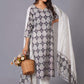 Ornate Paisley Handblock Cotton Suit Set