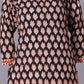 Noir Leaf Handblock Cotton Suit Set