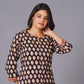 Noir Leaf Handblock Cotton Suit Set