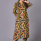 Geometric Flair Multi-Color Rayon Suit Set