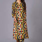 Geometric Flair Multi-Color Rayon Suit Set