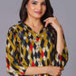 Geometric Flair Multi-Color Rayon Suit Set