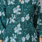 Teal Bloom Cotton Flared Kurta Set
