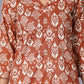 Terracotta Ikat Handblock Cotton Suit Set