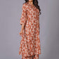 Terracotta Ikat Handblock Cotton Suit Set