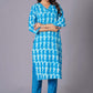Azure Tie-Dye Pure Cotton Suit Set