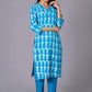 Azure Tie-Dye Pure Cotton Suit Set