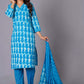 Azure Tie-Dye Pure Cotton Suit Set