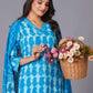 Azure Tie-Dye Pure Cotton Suit Set