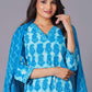 Azure Tie-Dye Pure Cotton Suit Set