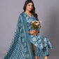 Aqua Grace Handblock Cotton Suit Set