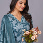 Aqua Grace Handblock Cotton Suit Set