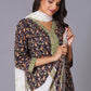 Midnight Paisley Handblock Cotton Suit Set