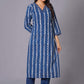 Indigo Maze Handblock Cotton Suit Set