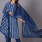 Indigo Maze Handblock Cotton Suit Set