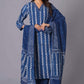 Indigo Maze Handblock Cotton Suit Set