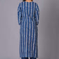 Indigo Maze Handblock Cotton Suit Set