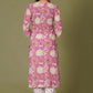 Rosy Radiance Handblock Cotton Suit Set