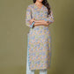 Sunlit Blossom Handblock Cotton Suit Set