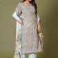 Sunlit Blossom Handblock Cotton Suit Set