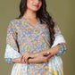 Sunlit Blossom Handblock Cotton Suit Set
