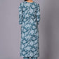 Aqua Grace Handblock Cotton Suit Set - Himdim Wear