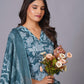 Aqua Grace Handblock Cotton Suit Set - Himdim Wear