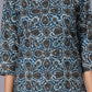 Azure Geometric Bloom Cotton Suit Set - Himdim Wear