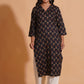 Black Elegance V-Neck Kurta - Himdim Wear