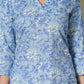 Blue Symphony Handblock Print Cotton Suit Set - Himdim Wear