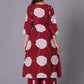Crimson Blossom A-Line Oversized Floral Cotton Kurta Set - Himdim Wear