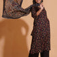 Enchanted Noir A-Line Floral Suit Set - Himdim Wear