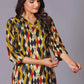 Geometric Flair Multi-Color Rayon Suit Set - Himdim Wear