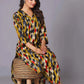 Geometric Flair Multi-Color Rayon Suit Set - Himdim Wear
