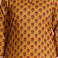 Golden Mustard Floral Kurta - Himdim Wear