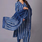 Indigo Maze Handblock Cotton Suit Set - Himdim Wear